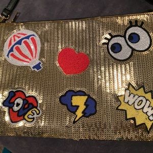 Gold crossbody purse